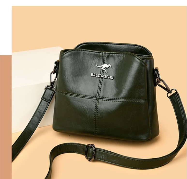 Bolsa de Couro de Alça Transversal - Bali