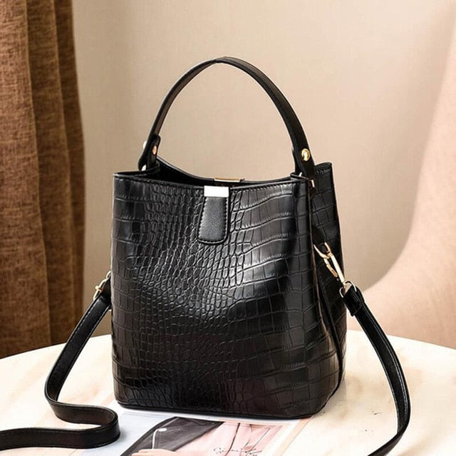 Bolsa De Couro Feminina - Crocodilo Style
