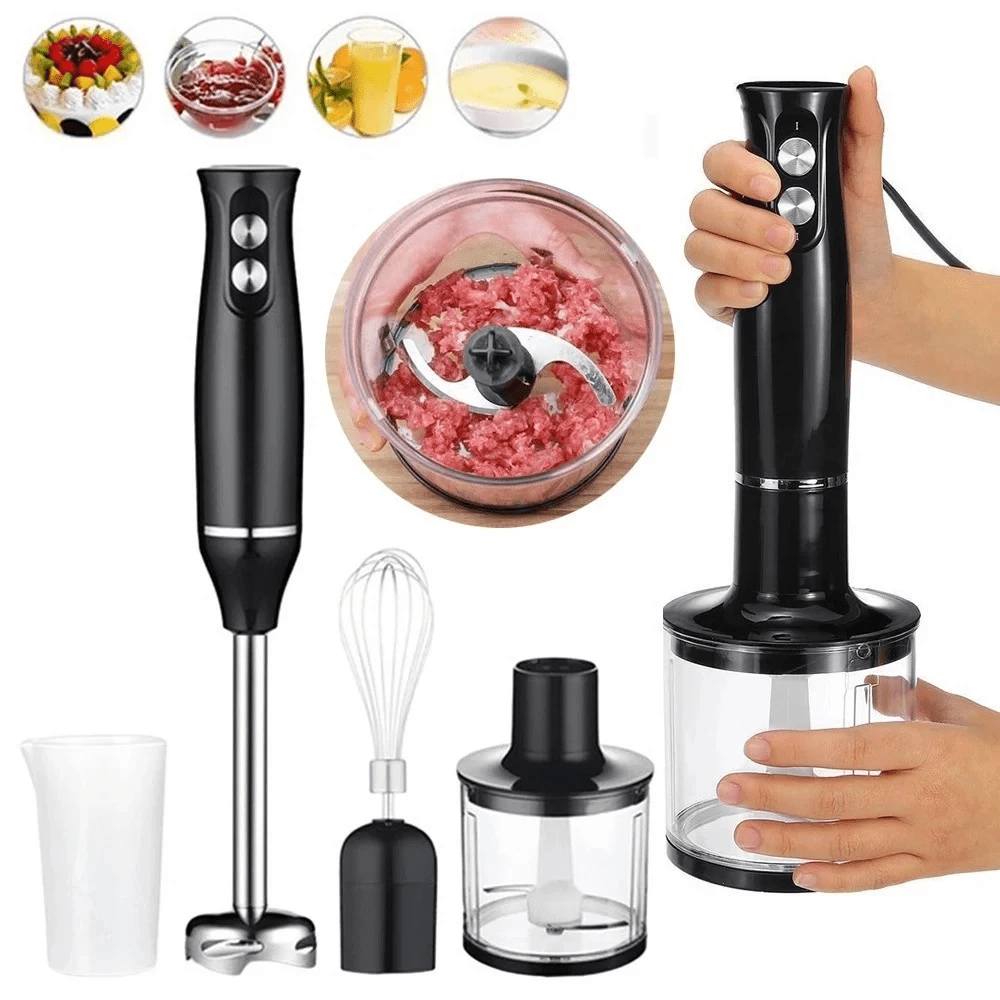 Kit Mixer e Processador 4 em 1 Sokany Para Diversos Alimentos