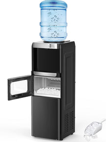 Dispenser com Máquina de Gelo AquaIce Pro™ 3 em 1 – Água Quente, Fria e Gelo Automático para Casa e Escritório