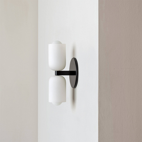 Arandela de Parede Dupla Minimalista Crema