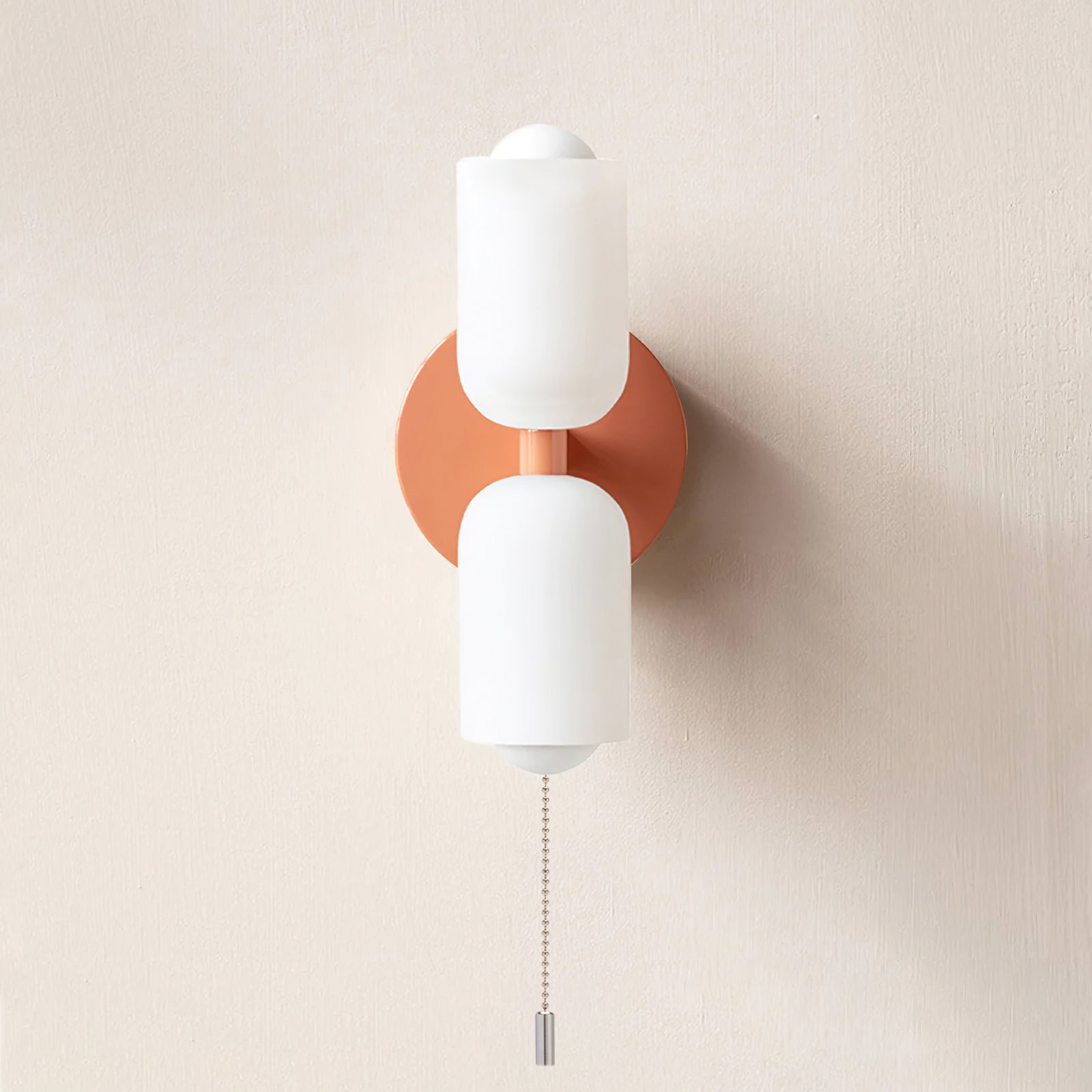 Arandela de Parede Dupla Minimalista Crema