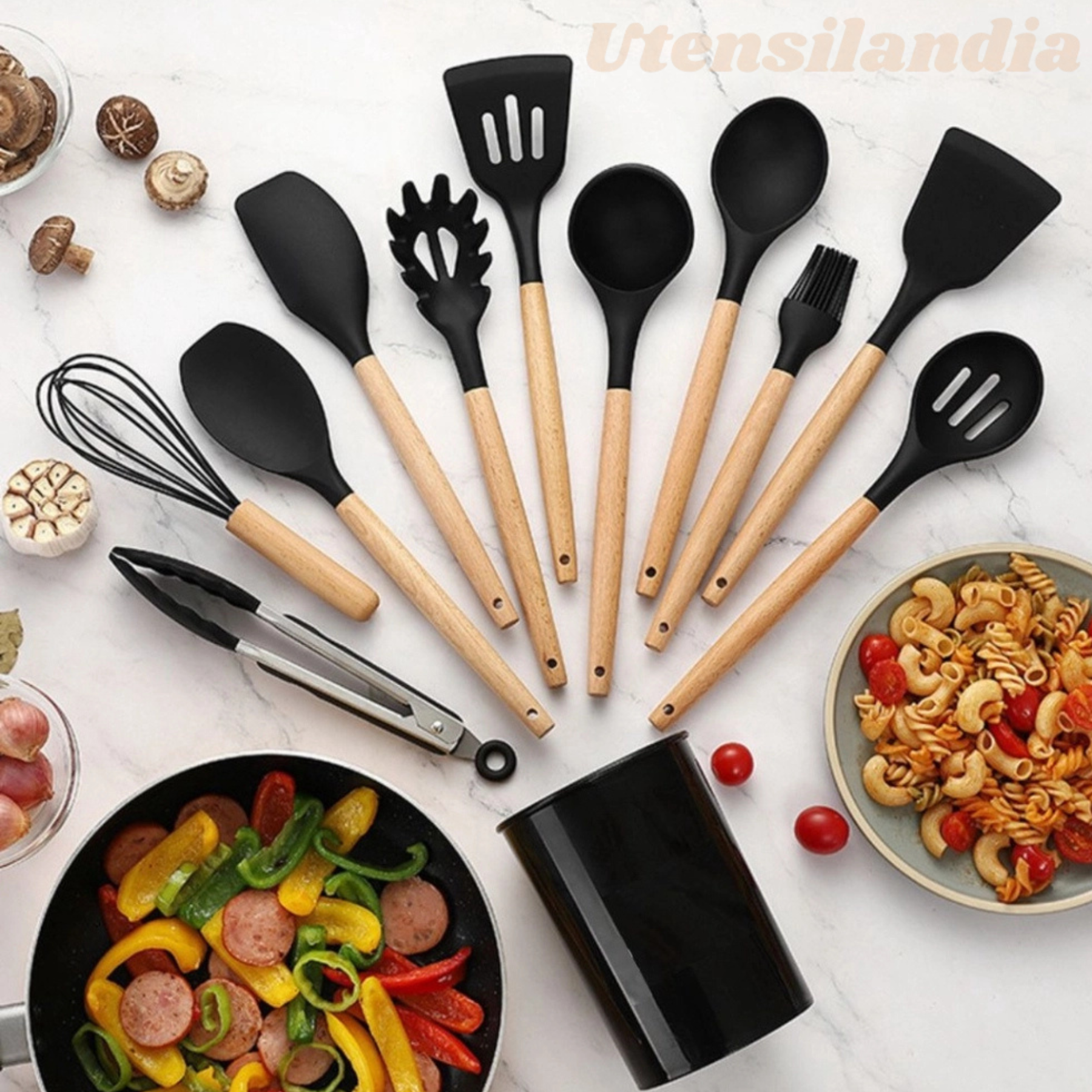 Kit 12 Utensílios De Cozinha