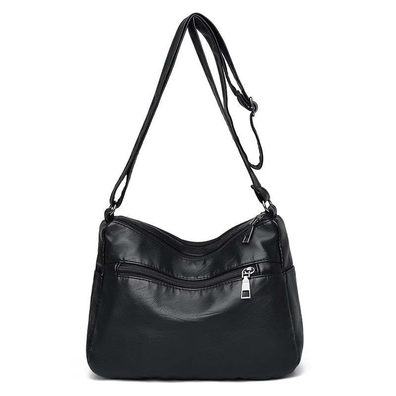 Bolsa de Couro Transversal - Letícia